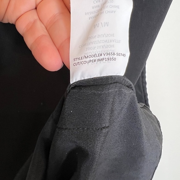 Vince Dress 100% Silk Black Lightweight Crew Neck Sleeveless Dress Size M - Picture 4 of 5